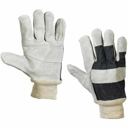 BSC PREFERRED Leather Palm w/ Knit Wrist Gloves - Large, 12PK GLV1020L
